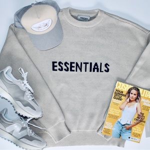 FEAR OF GOD ESSENTIALS Ssense Exclusive Linen Pullover Knit